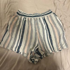 Multi color striped shorts